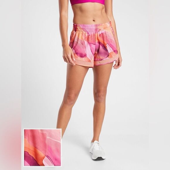 MESH RACER RUN MID RISE 4” SHORTS - Picture 1 of 4